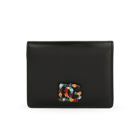 Dolce & Gabbana Multicolor Stone DG Bi-Fold Leather Wallet - Picture 3 of 15
